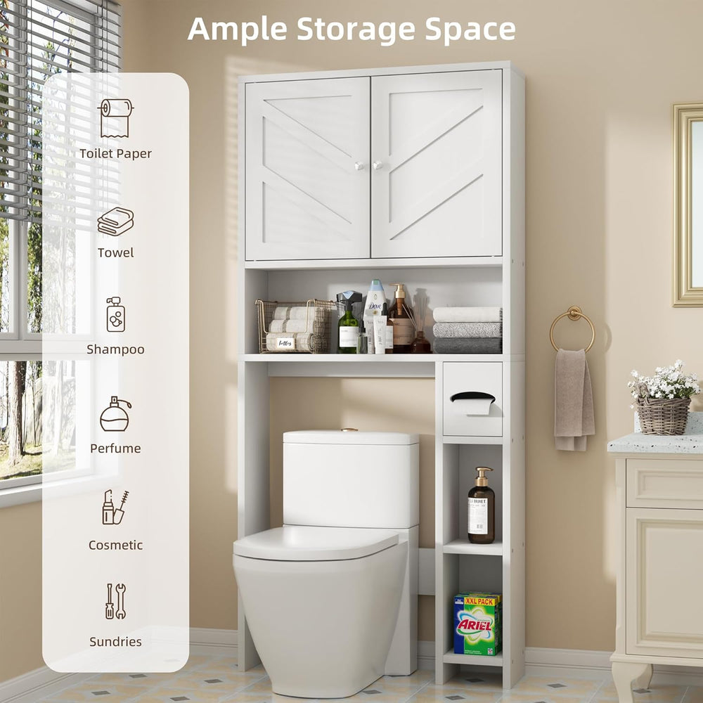 Shintenchi Over the Toilet Storage Cabinet, Bathroom Shelf Organizer