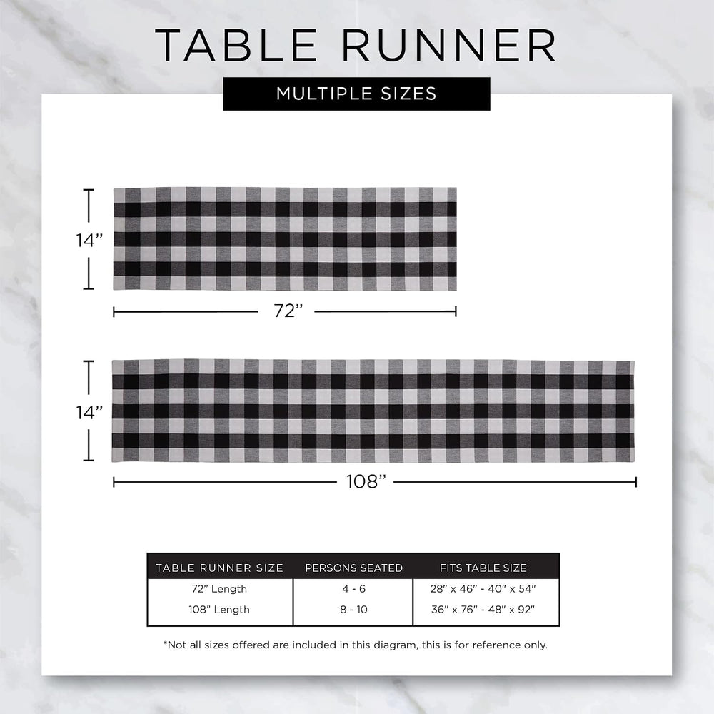 DII Halloween Tabletop, Harlequin Collection, Table Runner, 14x72, Black and ...