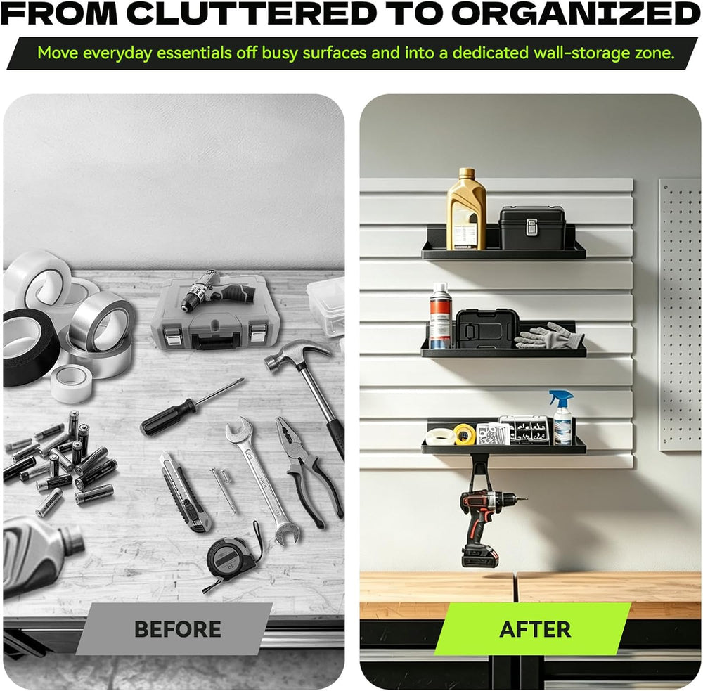 Garage Storage Shelves Compatible with Gladiator GearTrack & GearWall, So...
