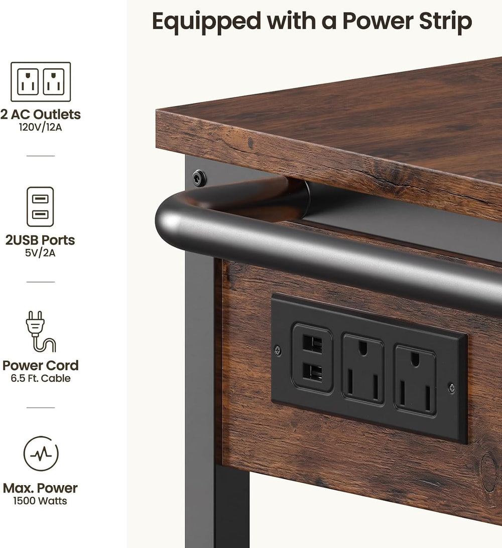 Rolling Kitchen Island Cart with Storage, 3 Tier Kitchen Cart on Wheels,Wood ...