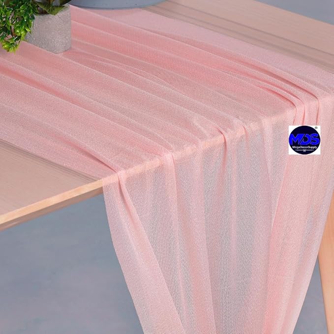 MDS Halloween Chiffon Table Runner - 12 Pack, 29 x 170 Inches, 14ft Each - Sh...