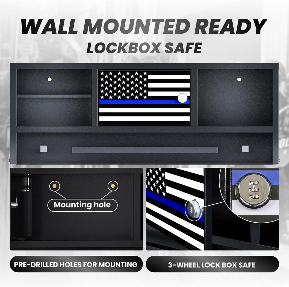 Police Gear Rack, Wall Mounted Police Hanger with Hooks, Tactical Duty Gear R...