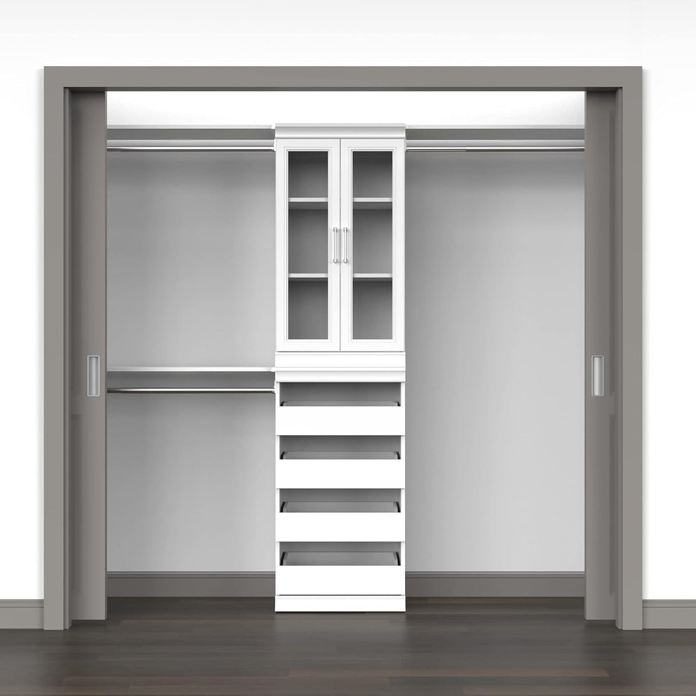 ClosetMaid Modular Storage Unit with 4 Drawers, Wood Closet Organizer, Stacki...