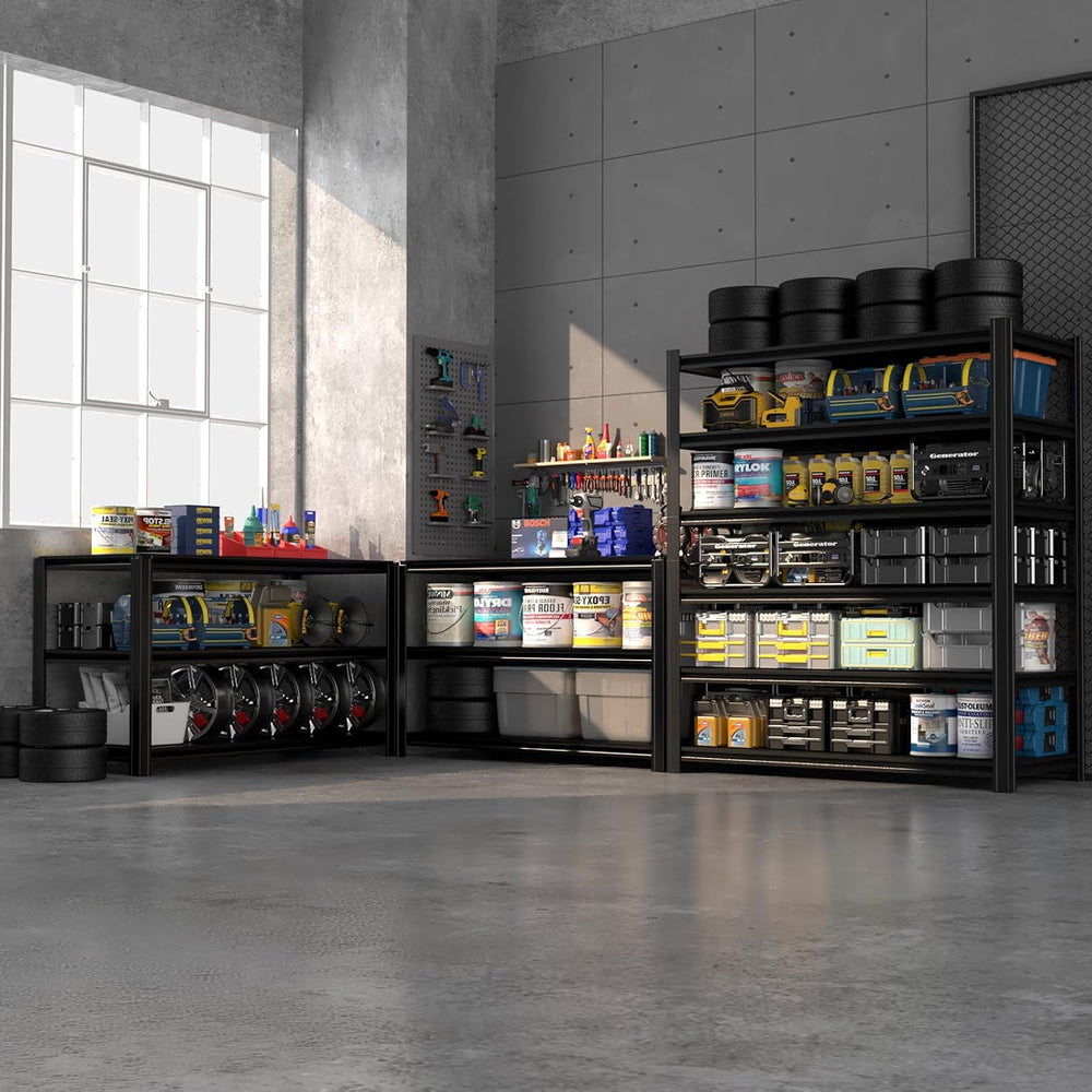 Extra Large/Big 55.12"W Father&I Industrial 6-Heavy-Dudy-Shelf-Rack ...