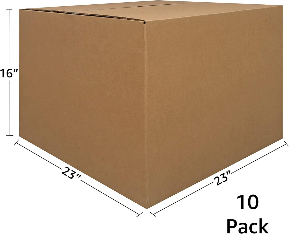 Uboxes Extra Large Moving Boxes 23" x 23" x 16" (Pack of 10)