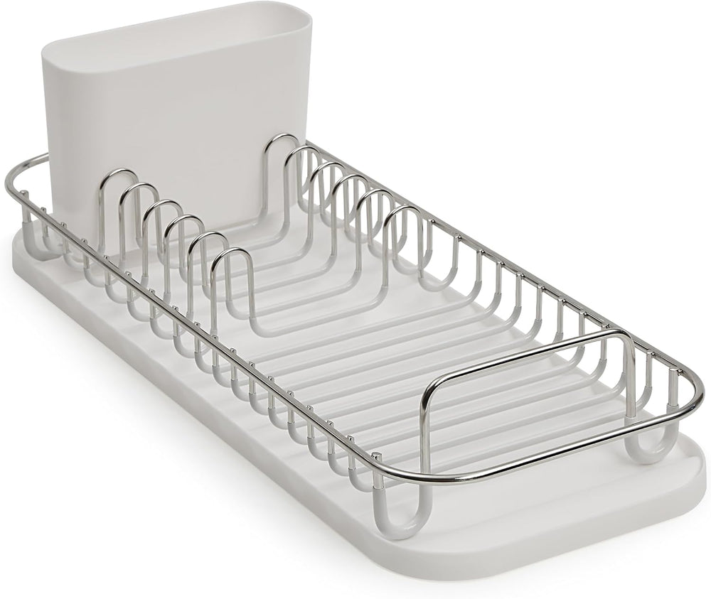 SunnyPoint 304 Stainless Steel NeverRust Compact Dish Drying Rack with Utensi...