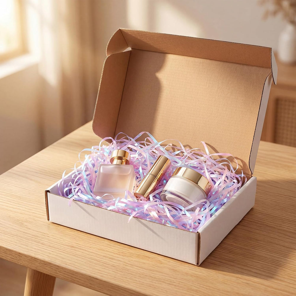 HORLIMER 9x6.5x2 inches Shipping Boxes Set of 50, White Corrugated Cardboard ...