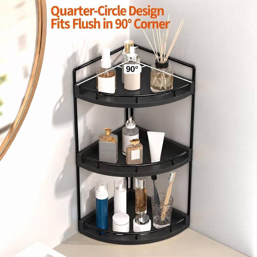 Dorhors Corner Bathroom Organizer Countertop,Vanity Counter Storage Shelf