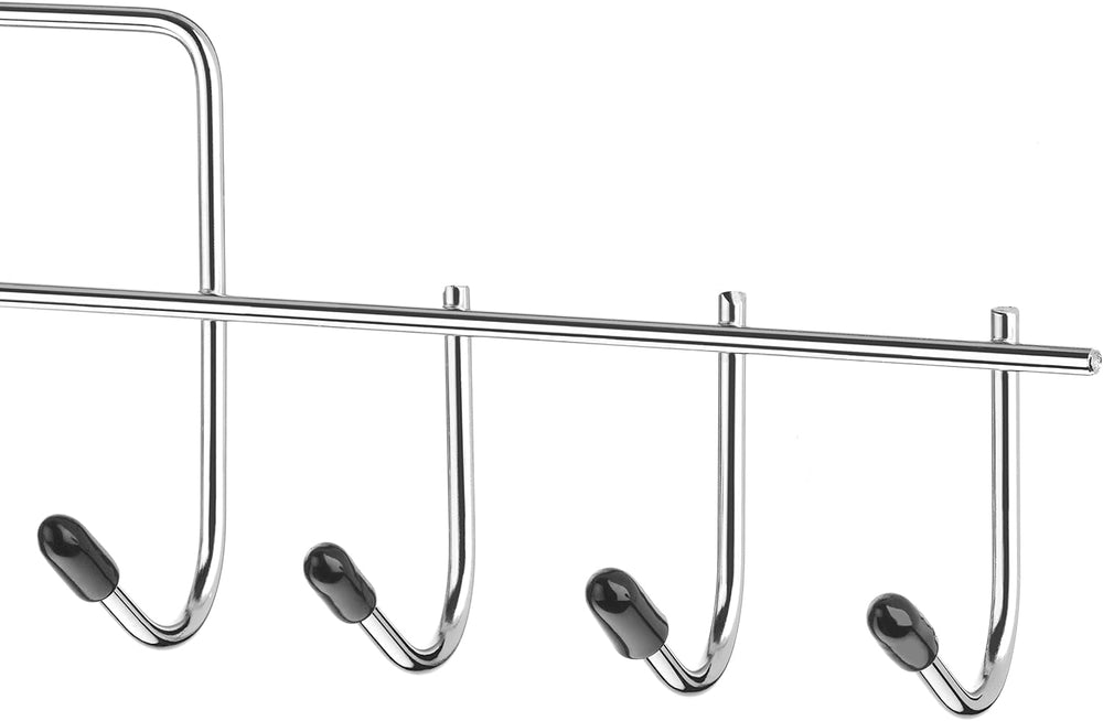 Whitmor Clothes Hanger, 10 Hook Accessory-Hanger, Chrome Metal Tie Hanger for...