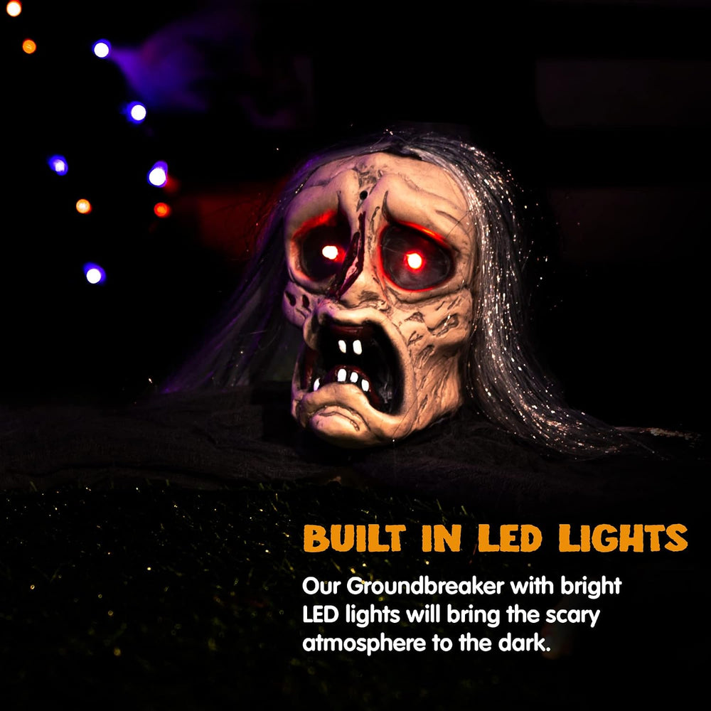 JOYIN Halloween Zombie Decoration Outdoor, Groundbreaker Halloween Outside De...