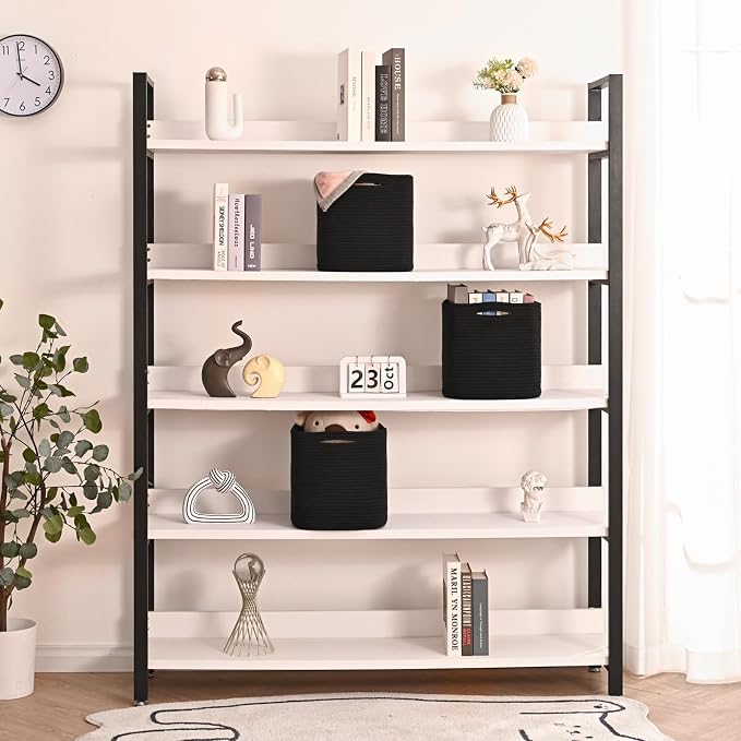 11 Inch Cube Storage Bins, Storage Cube Organizer Bins, Woven Cotton Rope Bas...