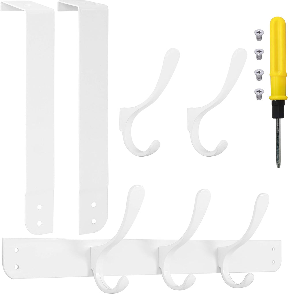 SKOLOO Over The Door Hook, Door Hanger Hooks for Hanging Clothes, Towels, Coa...
