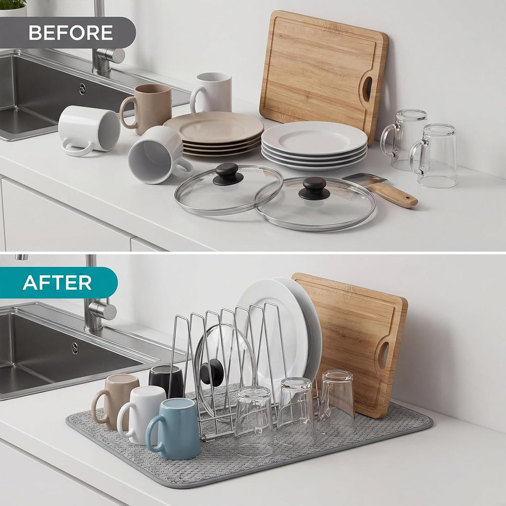 Hushee 6 Pcs Kitchen Organizer Accessories Set Include 4 Reusable Bag Drying ...