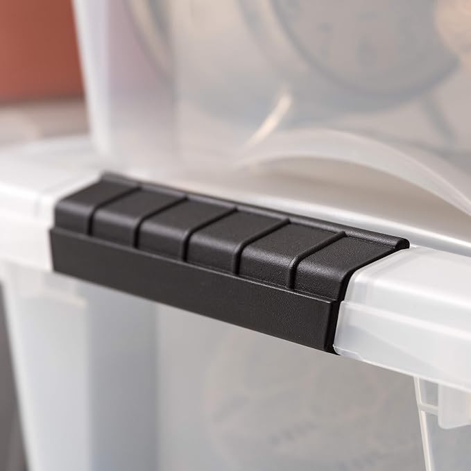 IRIS USA 19 Qt Stackable Plastic Storage Bins (6-Pack)