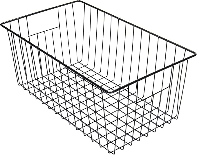 16" L x 12" W Wider Freezer Storage Organizer Baskets Container, De...
