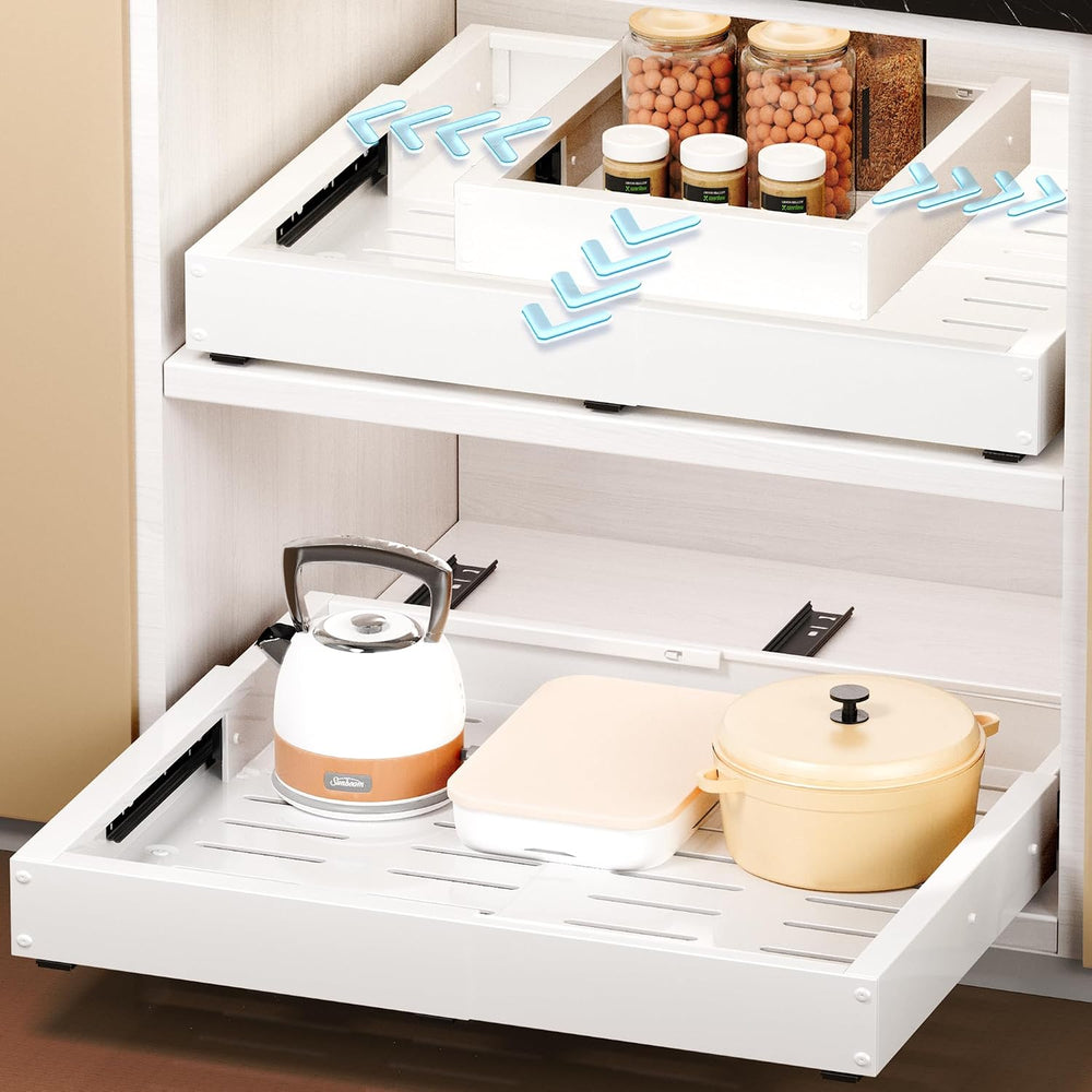 1 Pcs Pull Out Cabinet Organizers, Width (12"-19") and Depth (17&qu...
