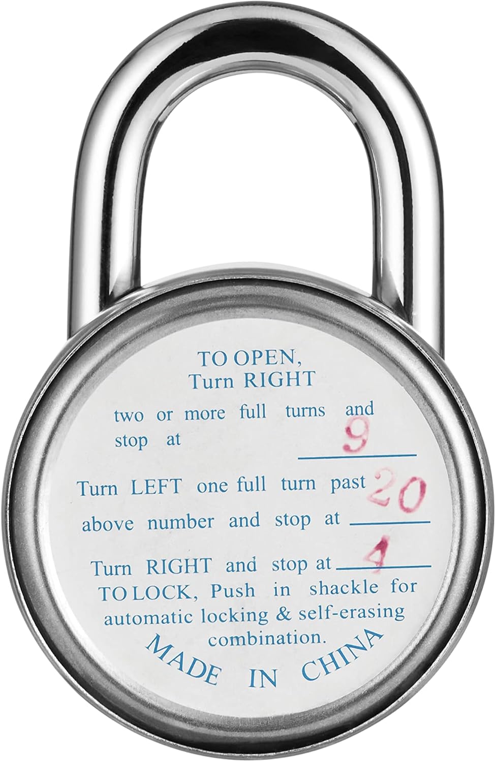 FIGODE® Locker Lock, Combination Lock, Black Dial, Each Lock with Different C...