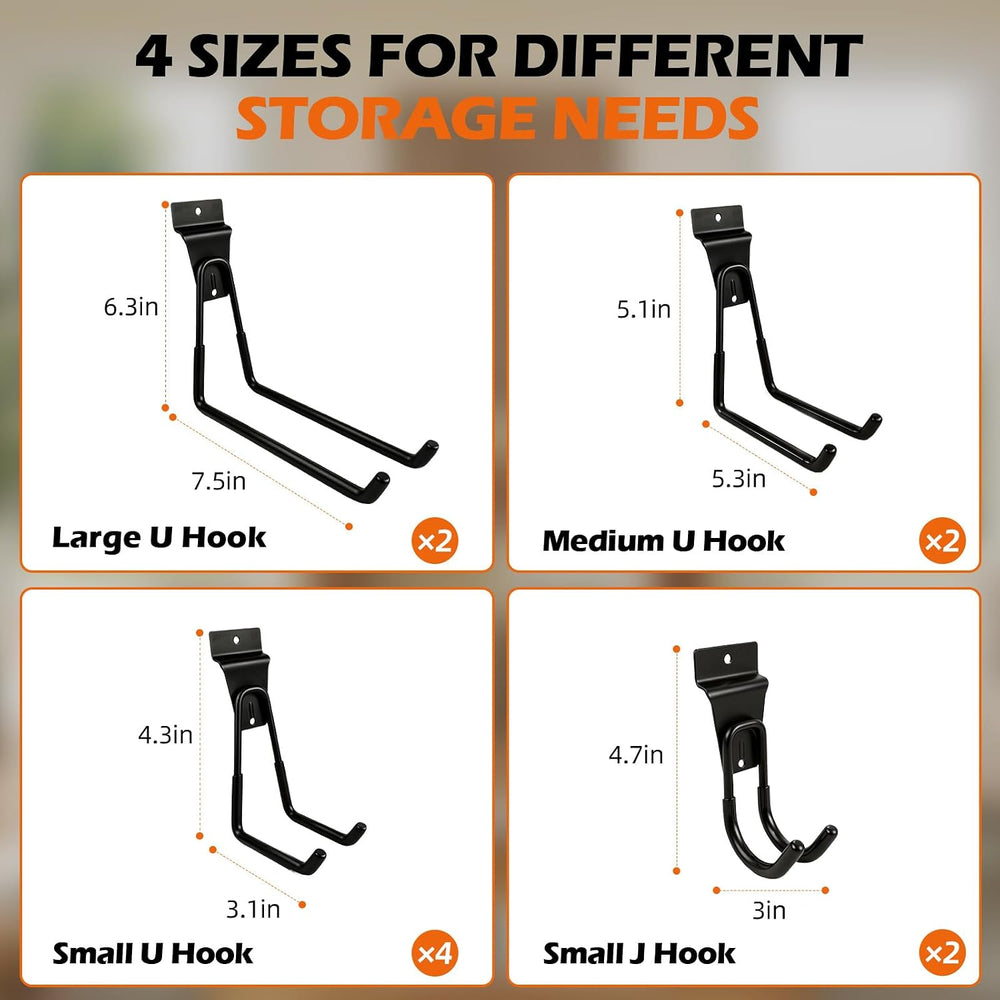 Hook Set Compatible with Gladiator GearTrack & GearWall, Heavy-Duty Metal...