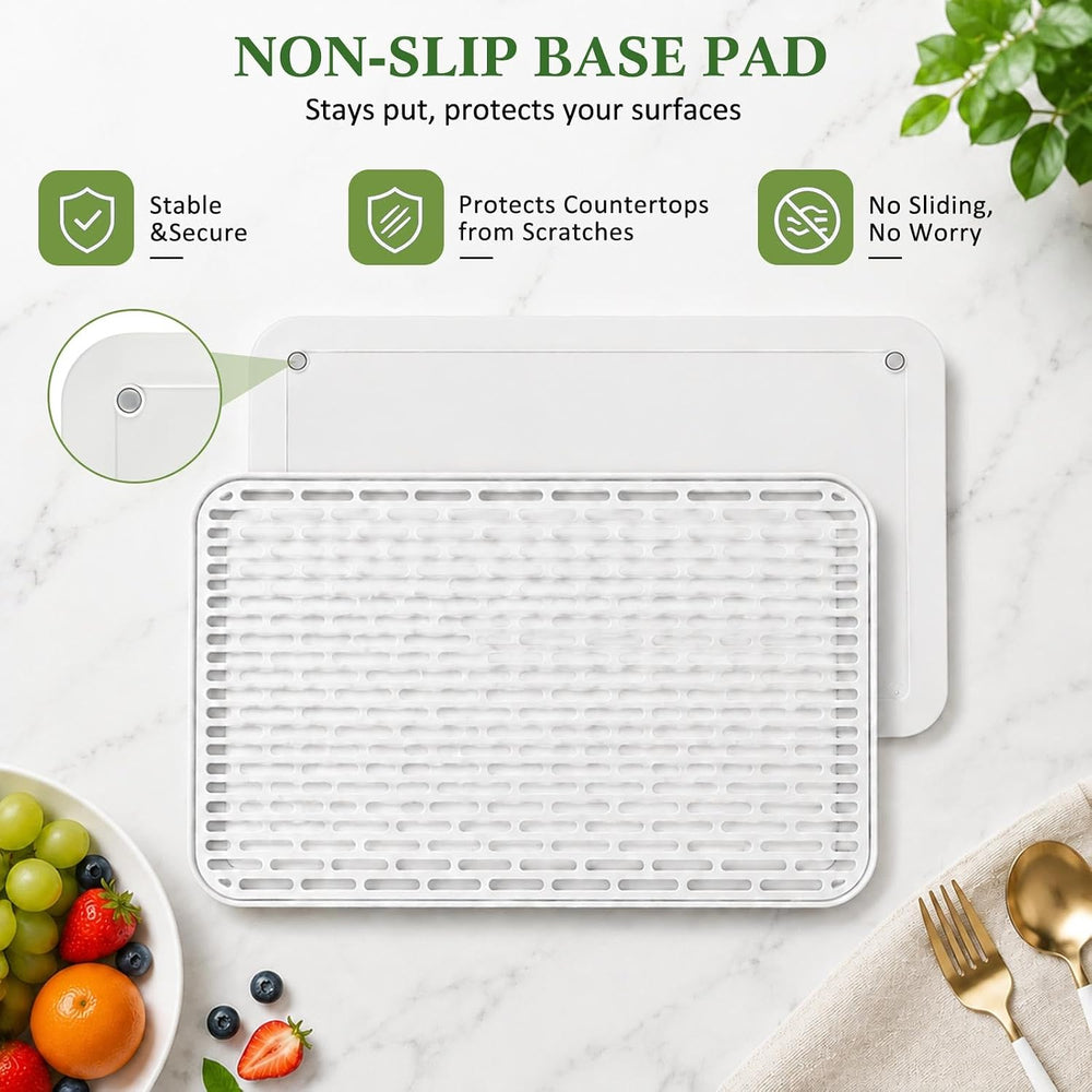 2 Pack 3-layer Stone Dish Drying Mat for Kitchen Counter, 15.3'' x 8....