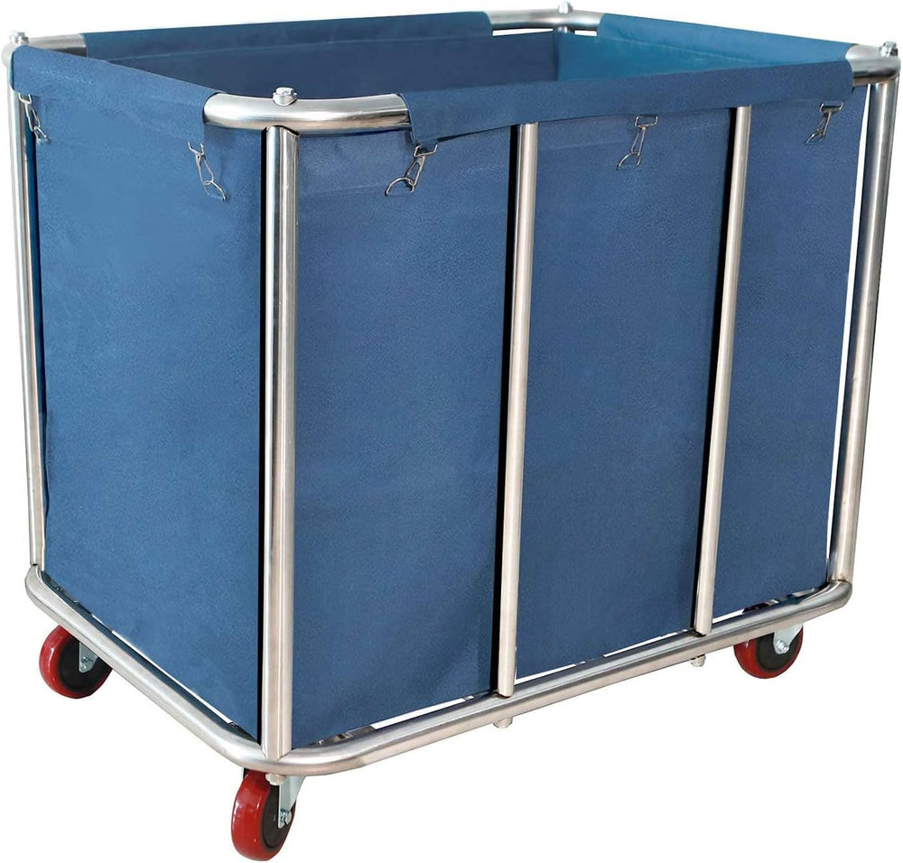 Commercial Laundry Cart with Wheels,400L Heavy Duty Laundry Hampers