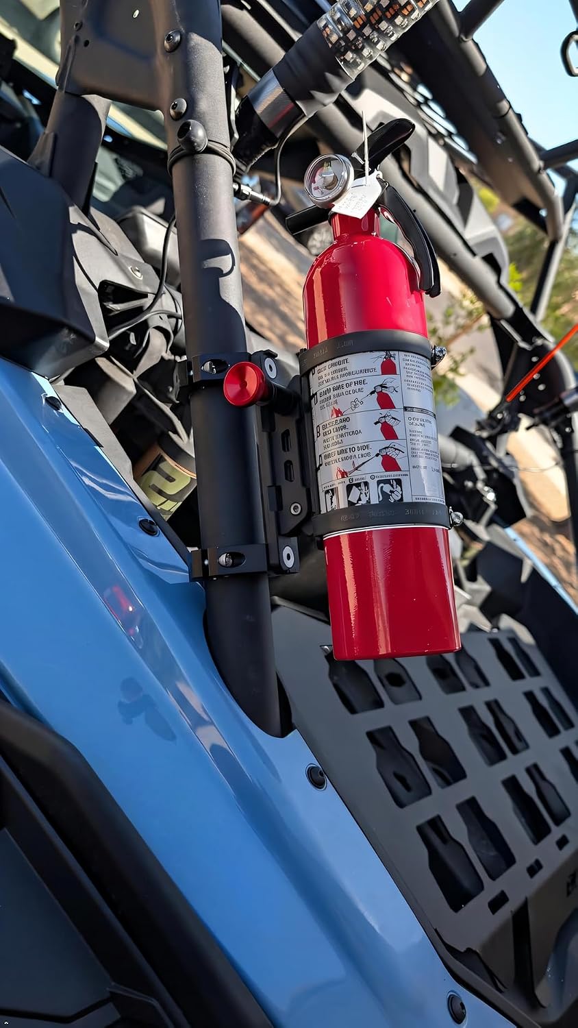 ZHILXN UTV Fire Extinguisher Mount Kit, Quick Release Extinguisher Holder
