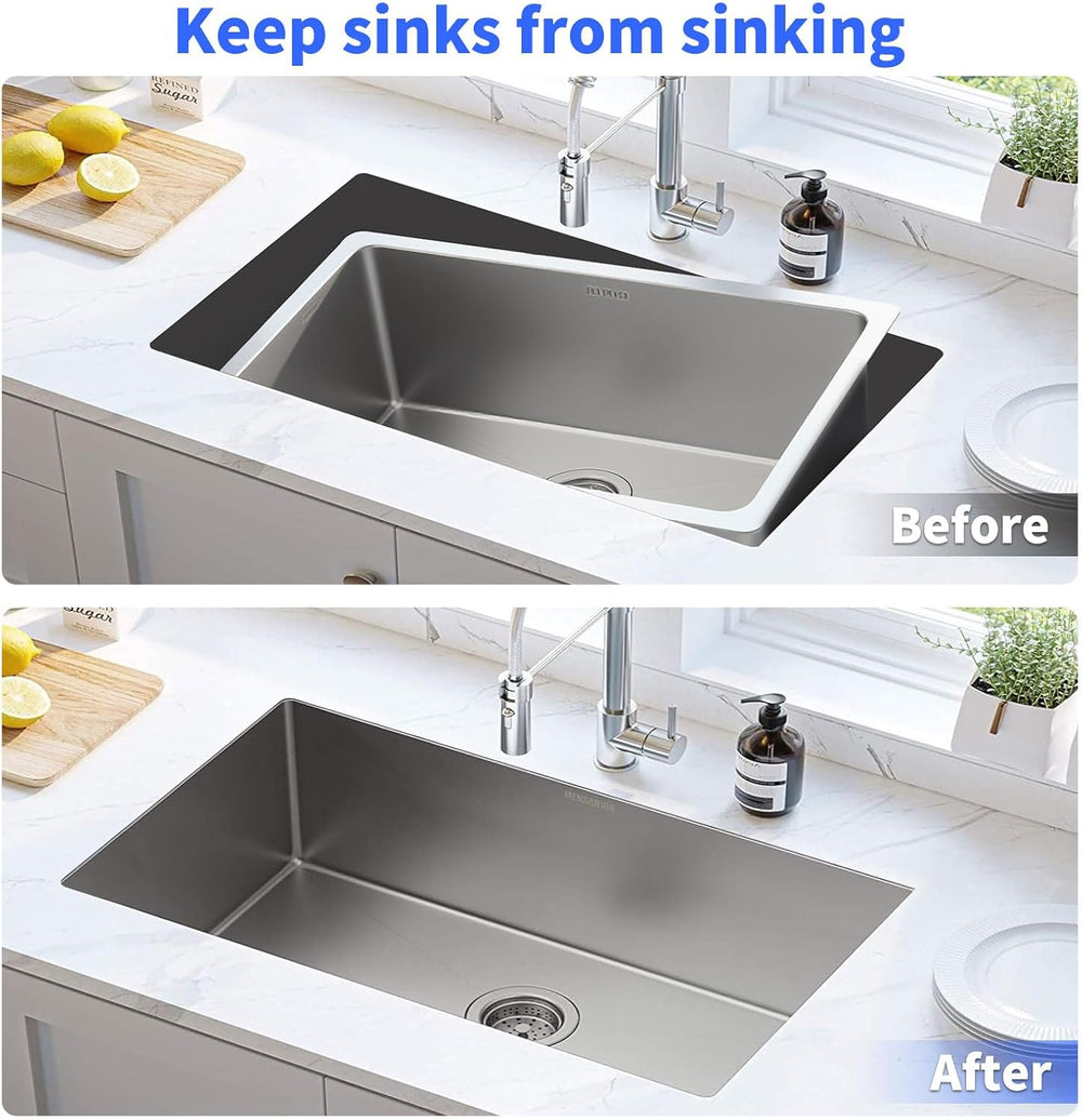 Undermount Sink Brackets, 20-31.5″ Adjustable Undermount Sink Support Bracket...