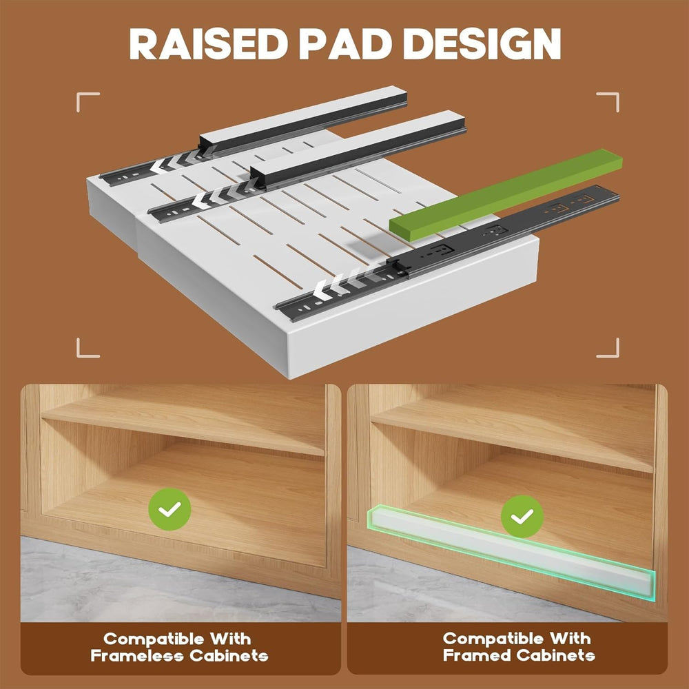 2 Pack Pull Out Cabinet Organizer for Wide Cabinets,Expandable 15.1"-26....