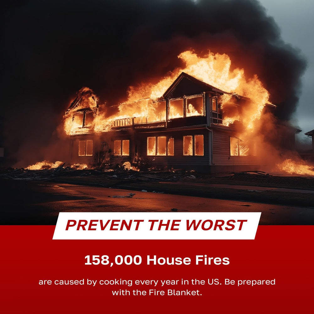 Signature Series Fire Blanket, Flame Suppression Fiberglass Blanket for Home ...