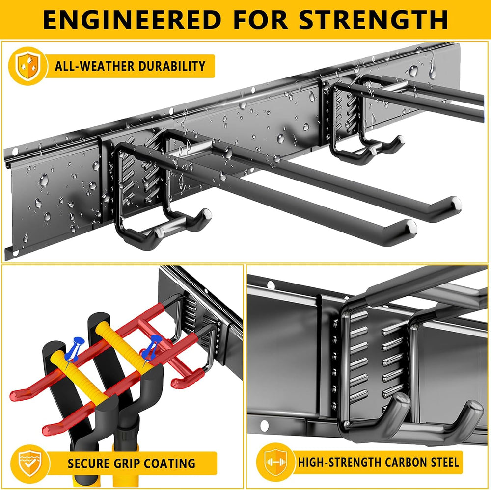 Garage Tool Organizer Wall Mount, 48inch Heavy-Duty Garage Storage System and...