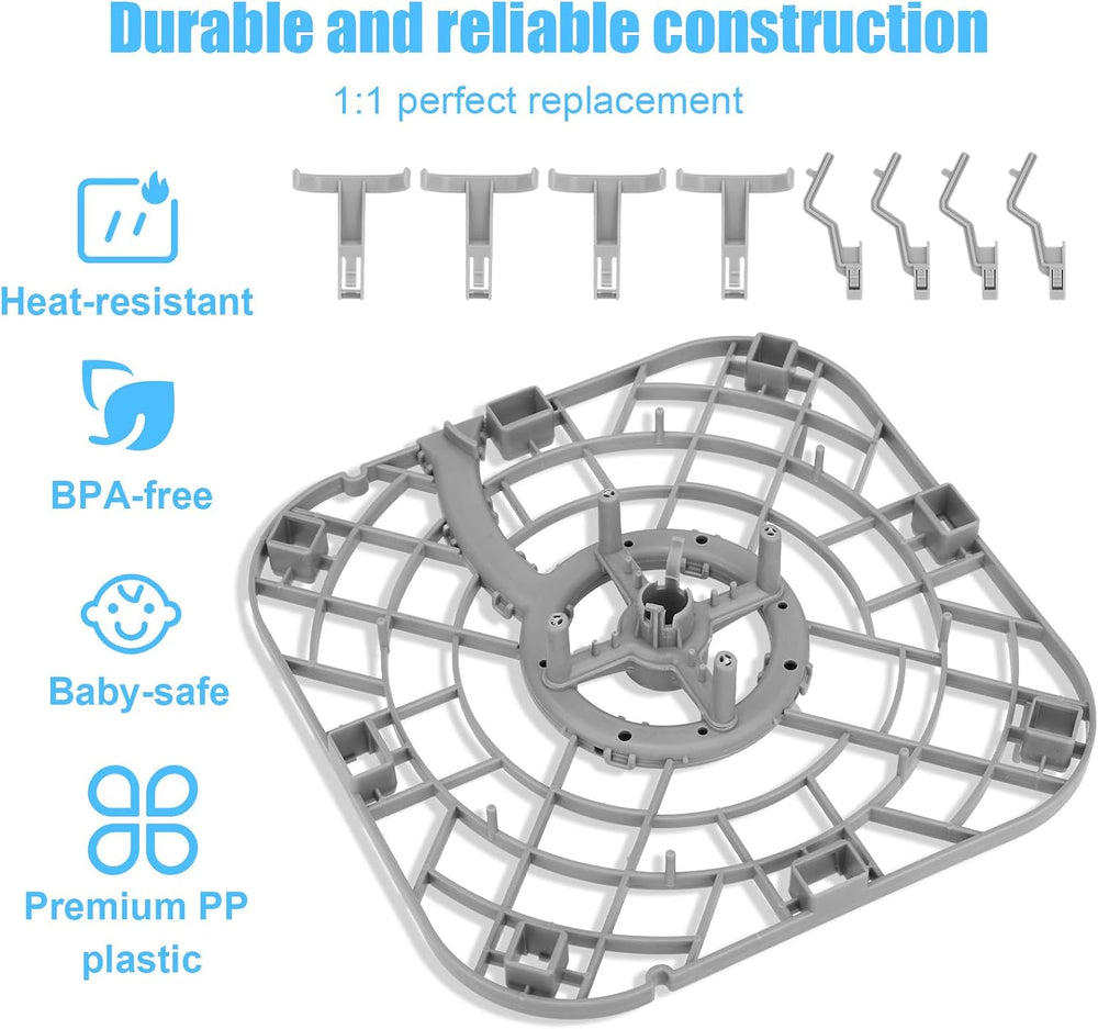 Gosknor Replacement Bottom Tray for Momcozy Bottle Washer with 8 Brackets