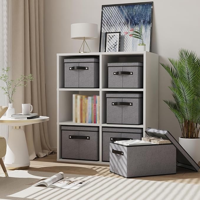 Storage Boxes, 15 x 9.8 x 8.3 Inch Baskets (5-Pack)