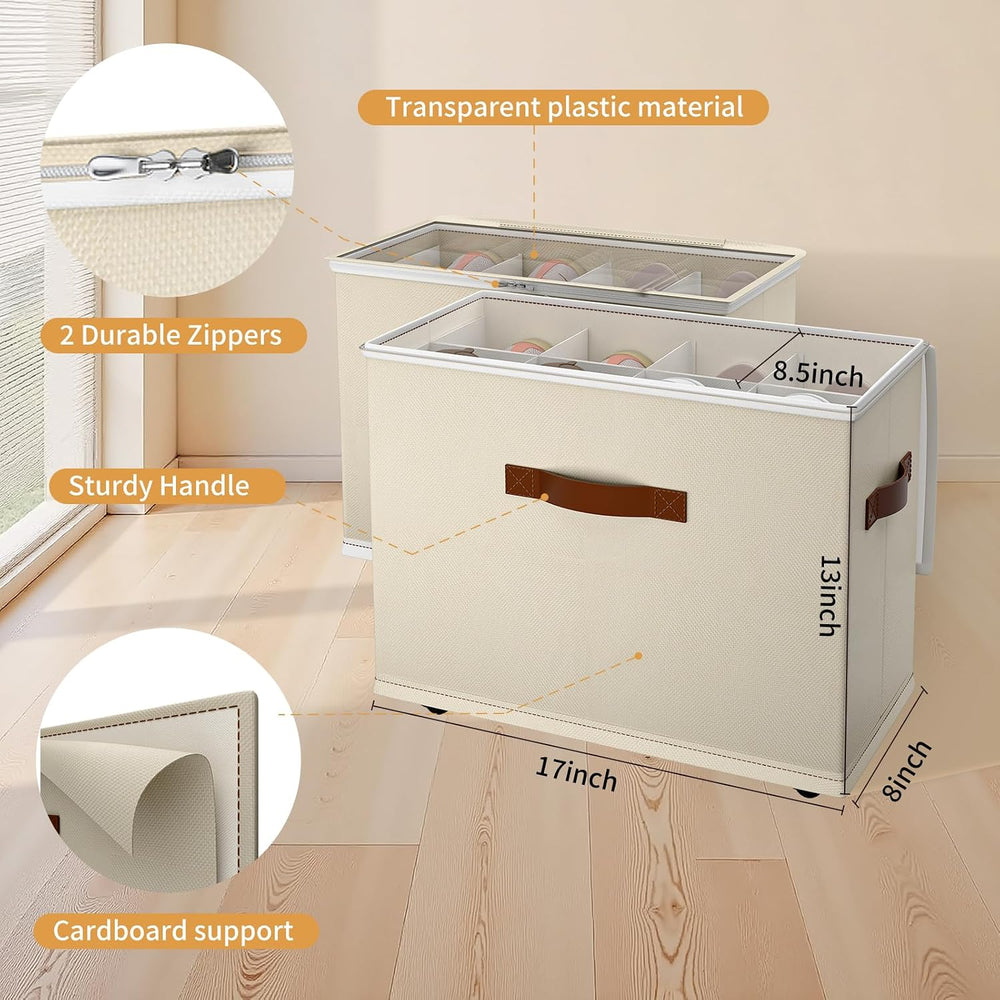 2 Pack Shoe storage Organizer for closet with wheels,No Assemble Required Sho...