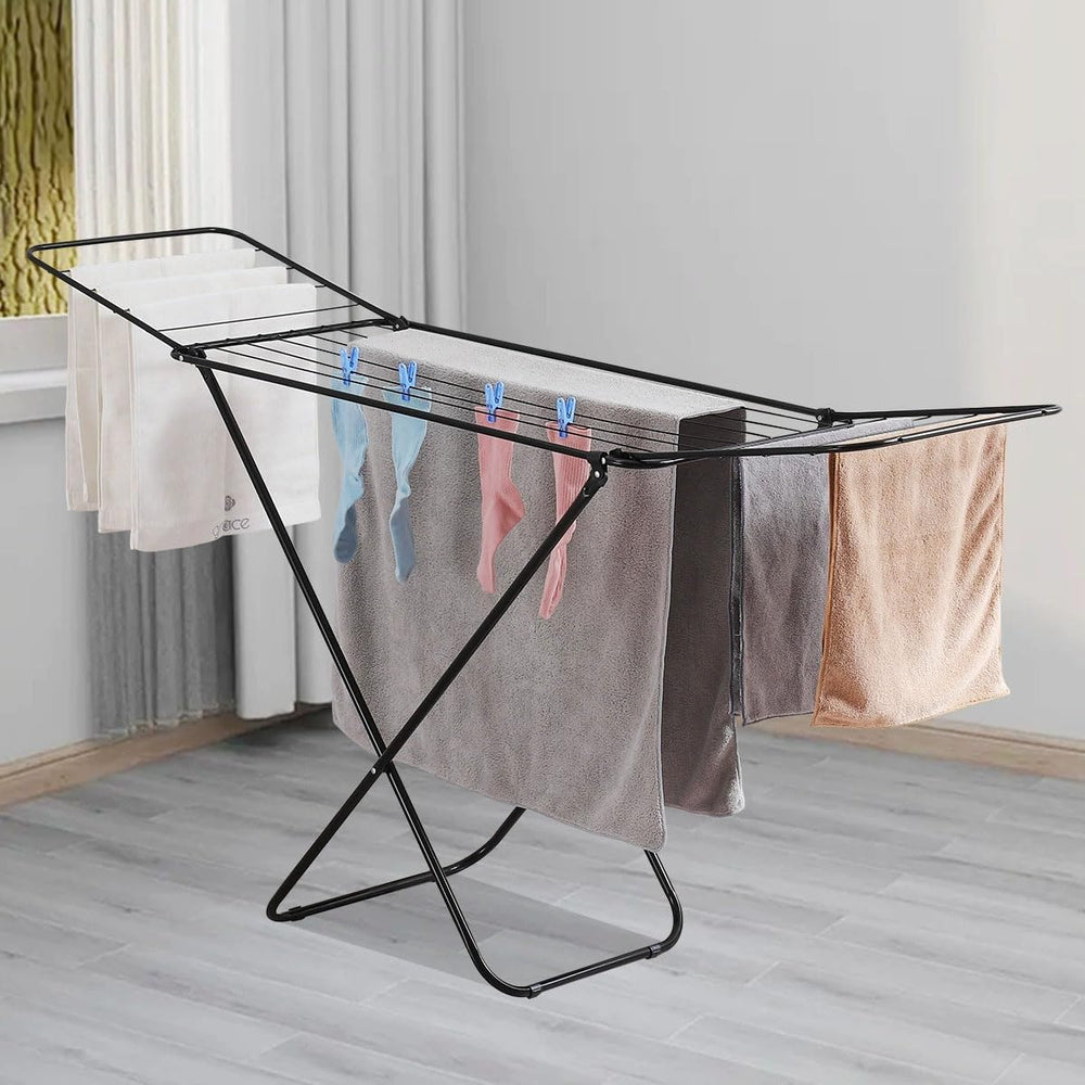 Foldable Laundry Drying Rack for Clothes Towels Dolls, Portable Shoes & C...