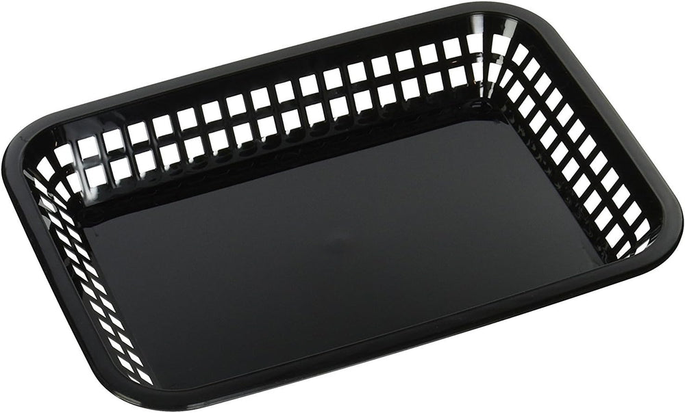 TableCraft Products C1077BK Grande Basket, Black (Pack of 12)