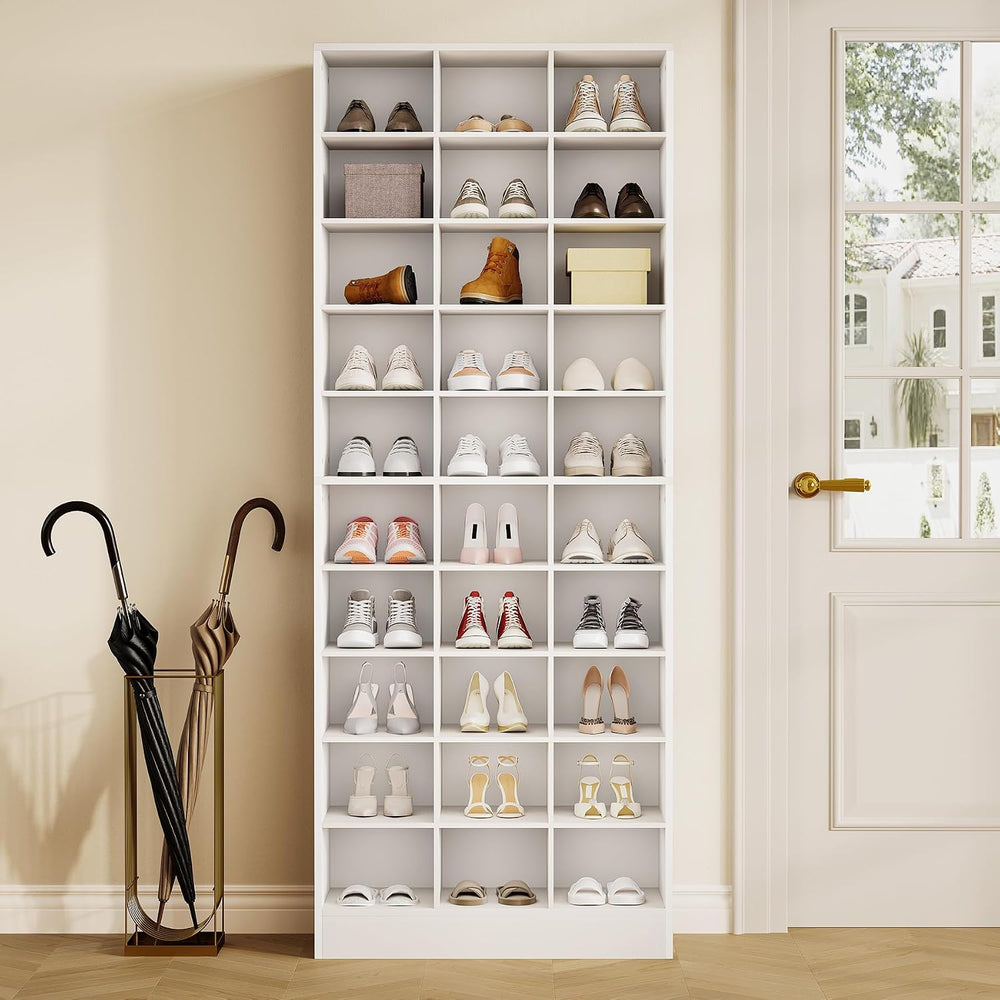 LITTLE TREE 70.9" Tall Shoe Rack, 10-Tier Freestanding Shelf, Max. Store...