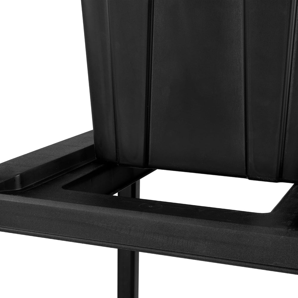 Heavy Duty Plastic Tote Rack, 4 Tier Vertical Organizer for 27 Gallon Industr...