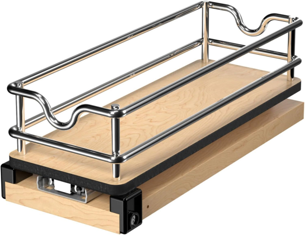 Rev-A-Shelf Narrow 5"W Pullout Single Organizer for Cabinets
