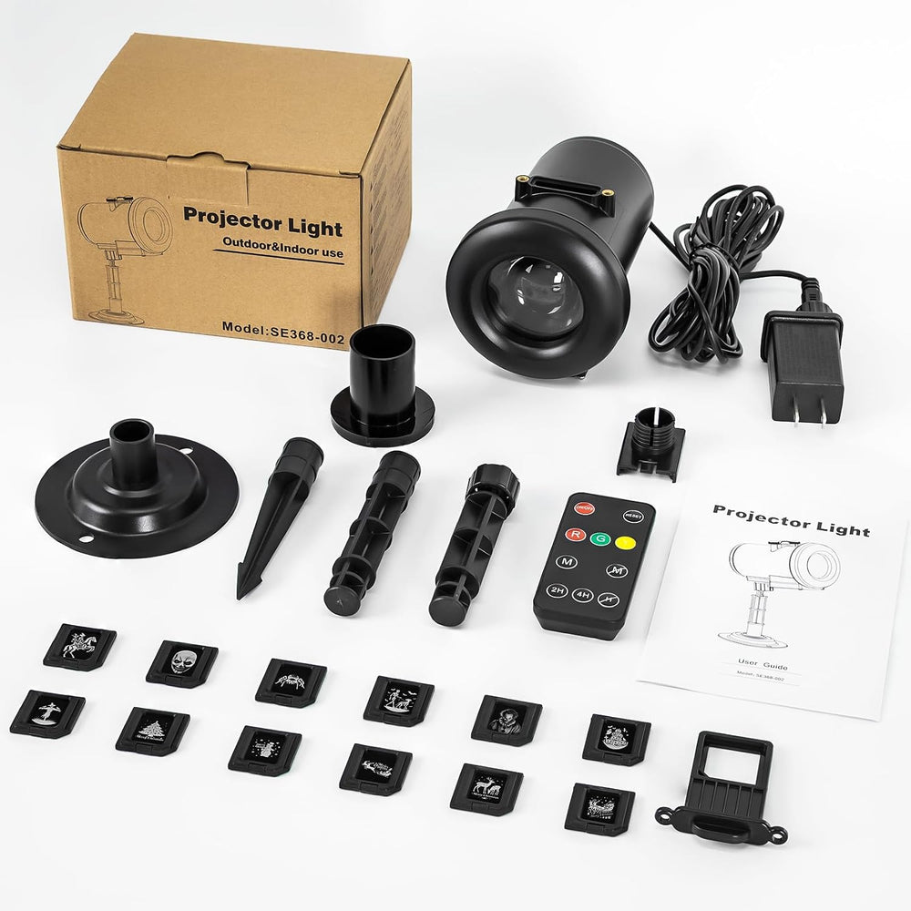 12-in-1 Halloween Projector Lights, Outdoor Dynamic Halloween Projector