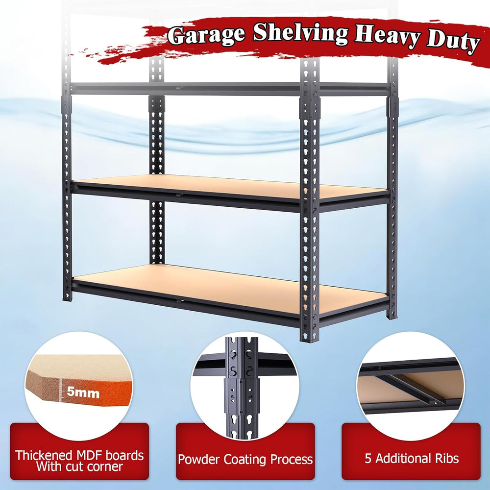 72" H Storage Shelves,Storage Shelves Heavy Duty,2400LBS Metal Shelving ...