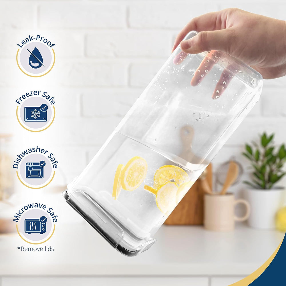 Reli. Pantry Organizers and Storage | Food Containers with Lids (26 Sets)