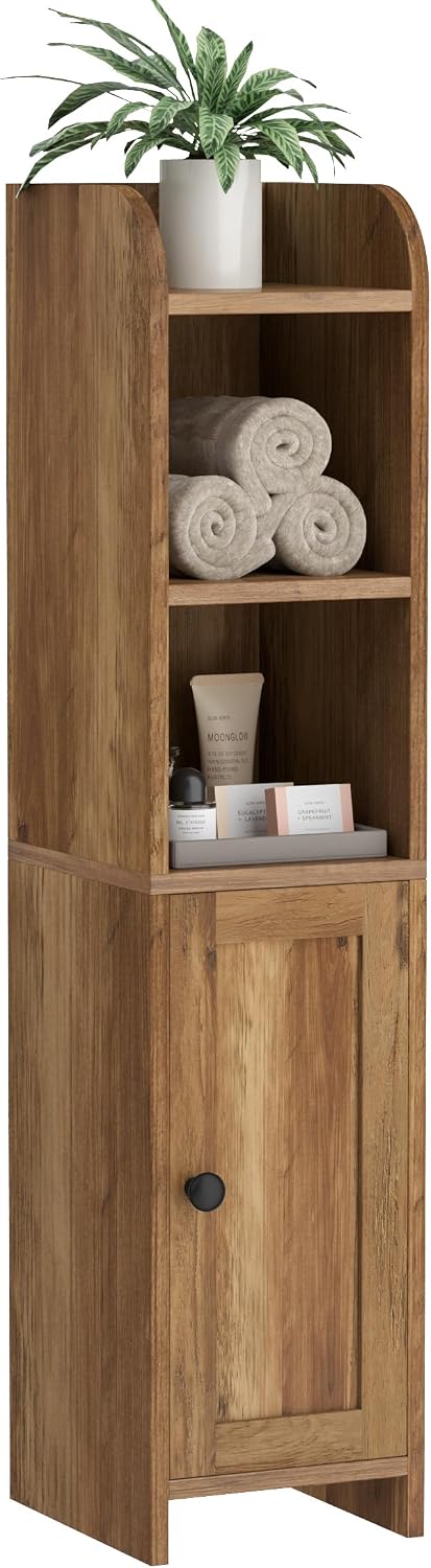 Small Bathroom Storage Cabinet, Narrow Toilet Paper Cabinet