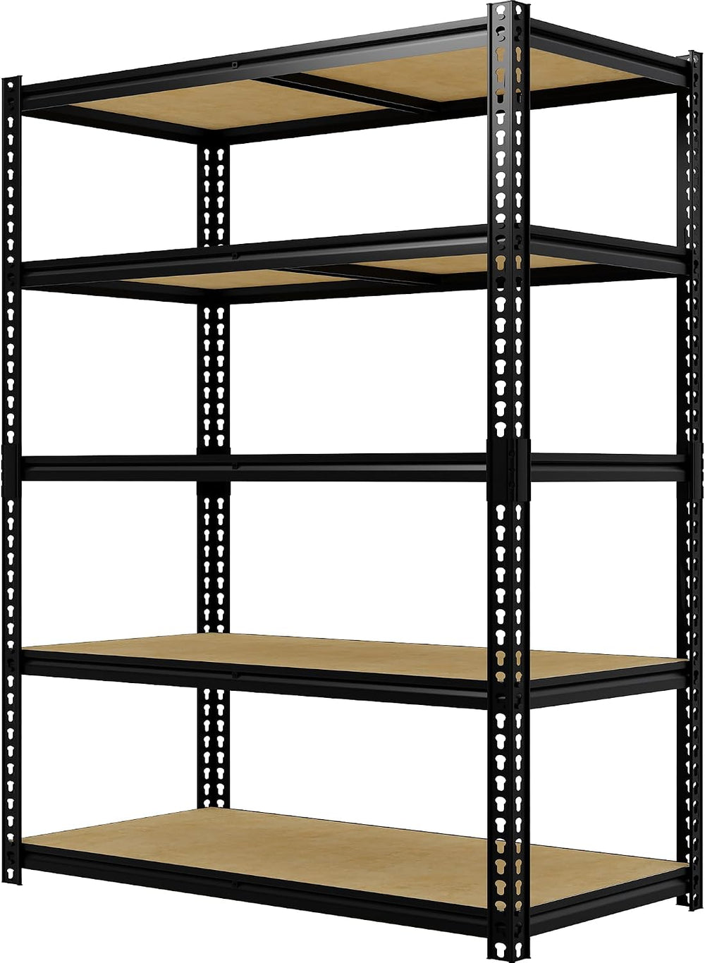 Heavy Duty Garage Storage Shelves, 5-Tier Metal Adjustable Shelving Unit, Sto...