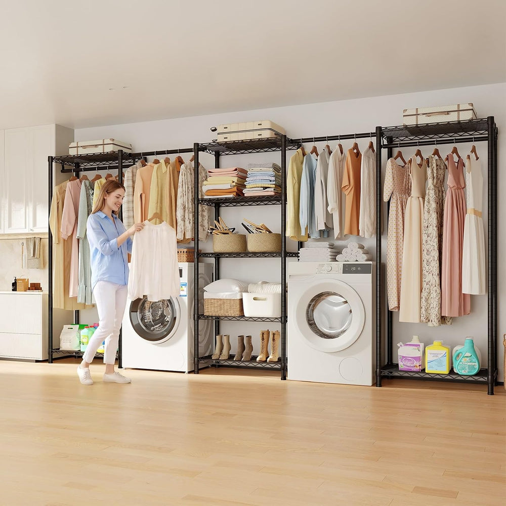 ONBRILL E5 Expandable Heavy Duty Large Freestanding Closet Organizer System