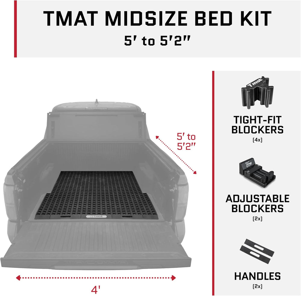 Tmat Truck Bed Organizer Storage System Slide Out Mat (Desert Tan, 5'0&qu...