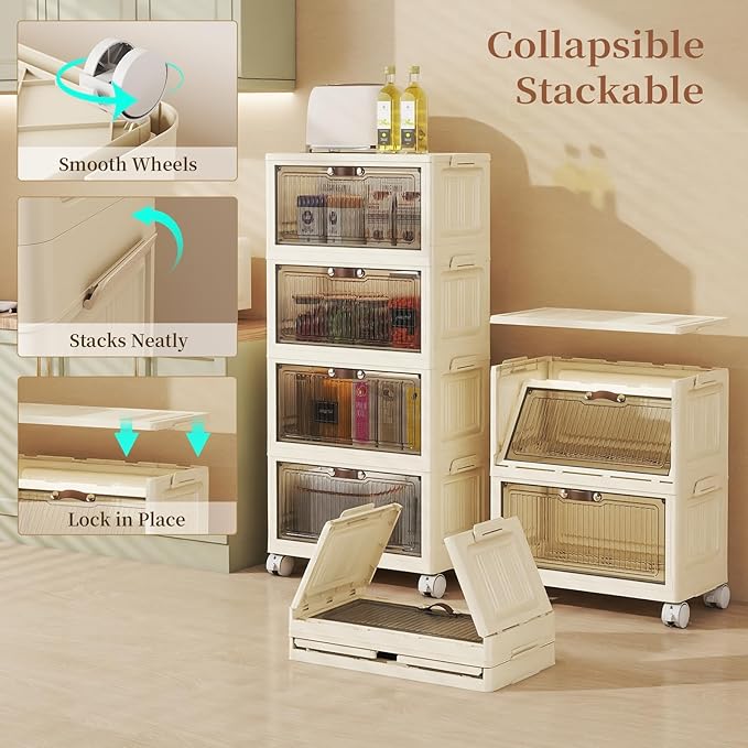 4 Tier - 34QT Storage Bins