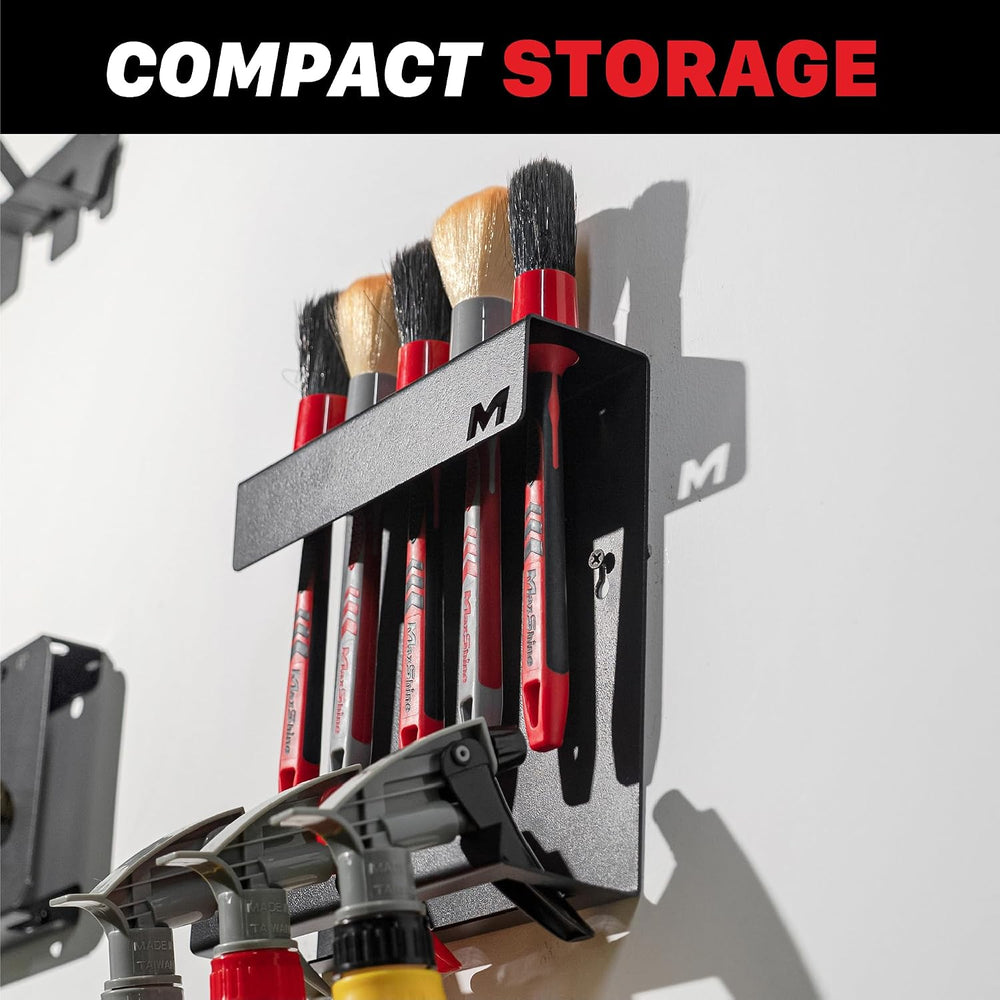 Maxshine Universal Brush & Trigger Bottle Holder – Wall-Mount Organizer H...