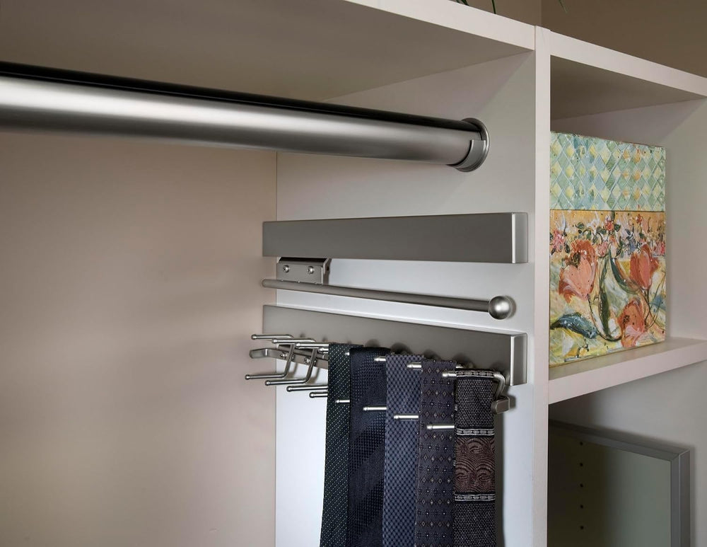Sidelines Sidelines Sliding Tie Rack for Custom Closet Systems