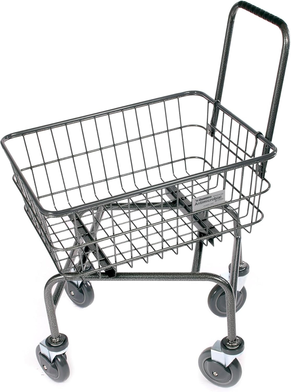 Rolling Laundry Cart with Wheels, Metal Wire Basket, Heavy Duty Utility Cart ...
