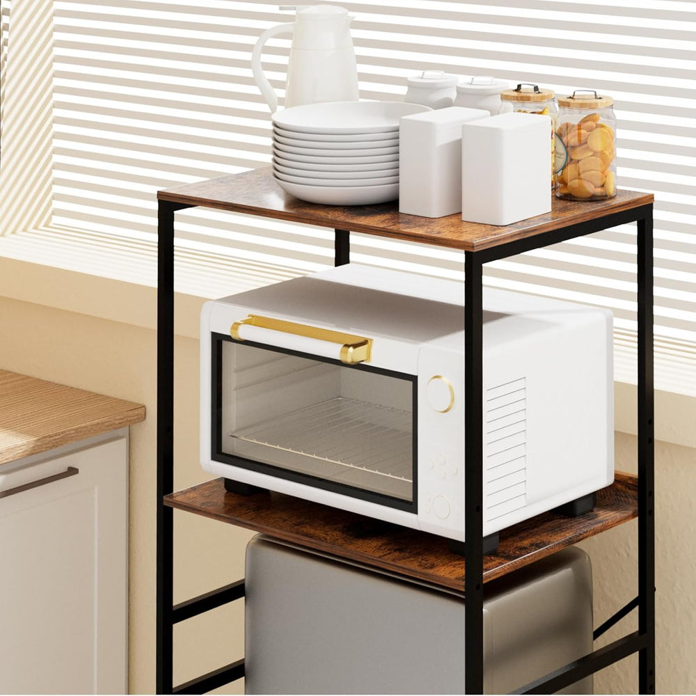 Mini Fridge Shelf 2 Tier Mini Fridge and Microwave Storage Rack