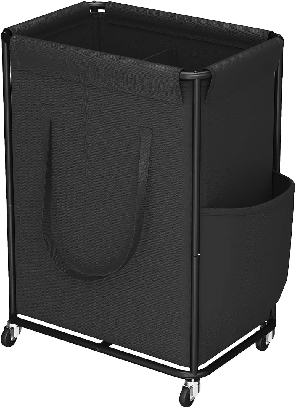 Homeiju 2-Section 180L Large Laundry Hamper with Wheels, Rolling Laundry Bask...